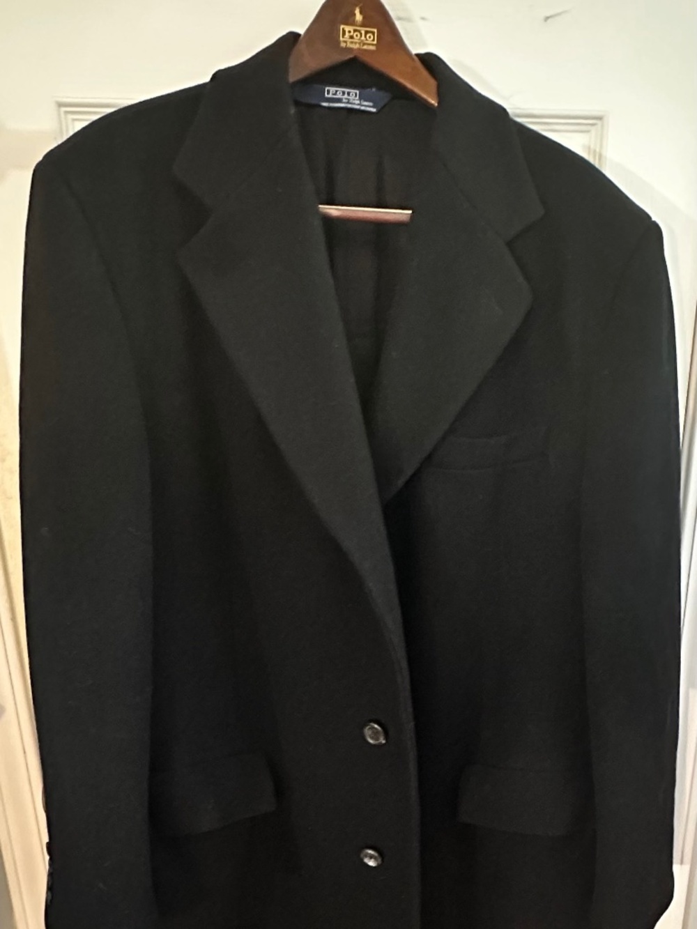 Polo Ralph Lauren XL 100% Wool Topcoat EUC Mens